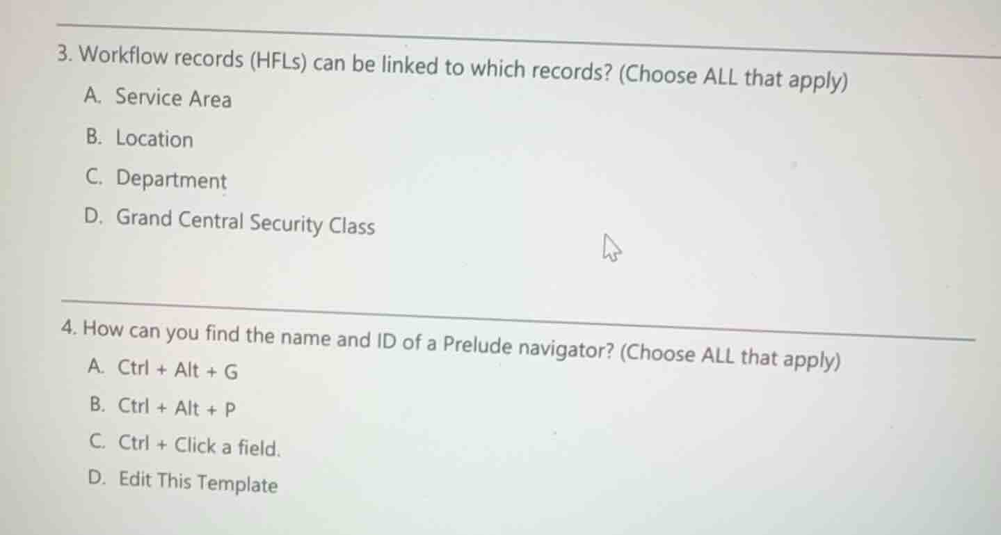 3. workflow records (hfls) can be linked to which records? (choose all …