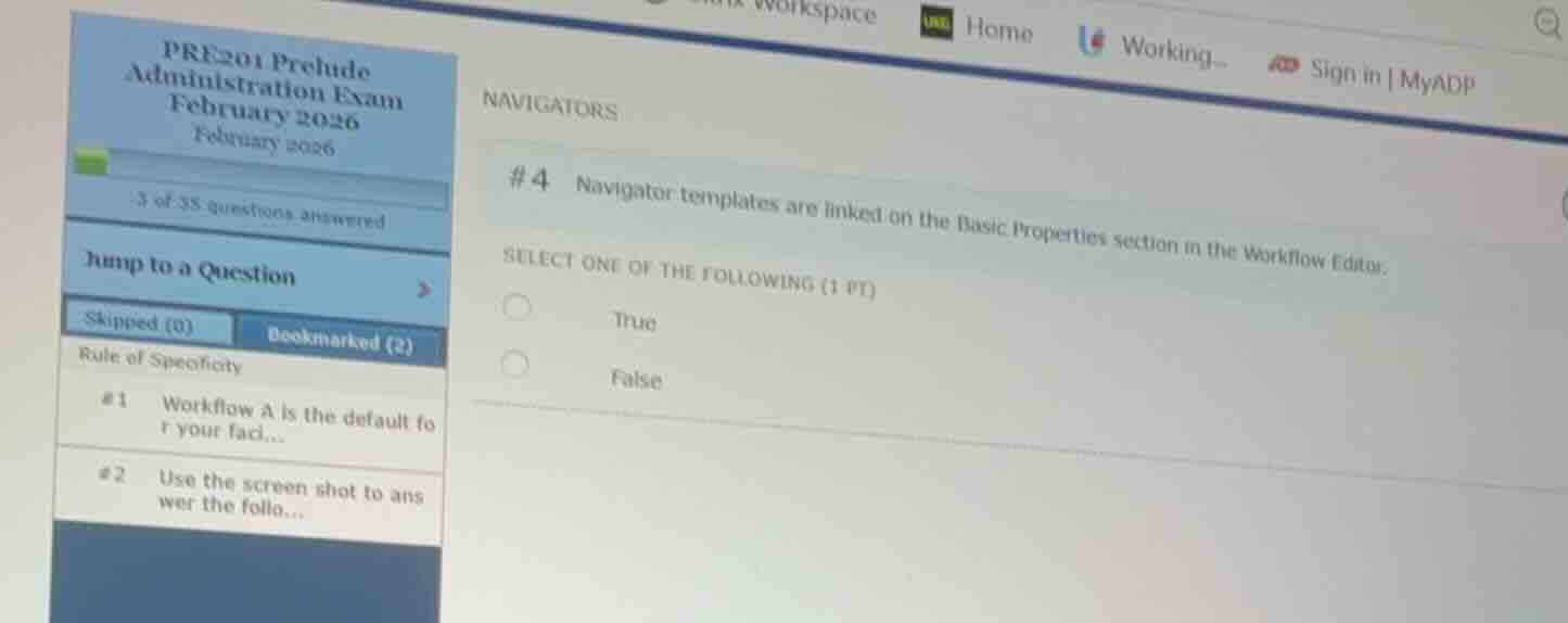 #4 navigator templates are linked on the basic properties section in th…