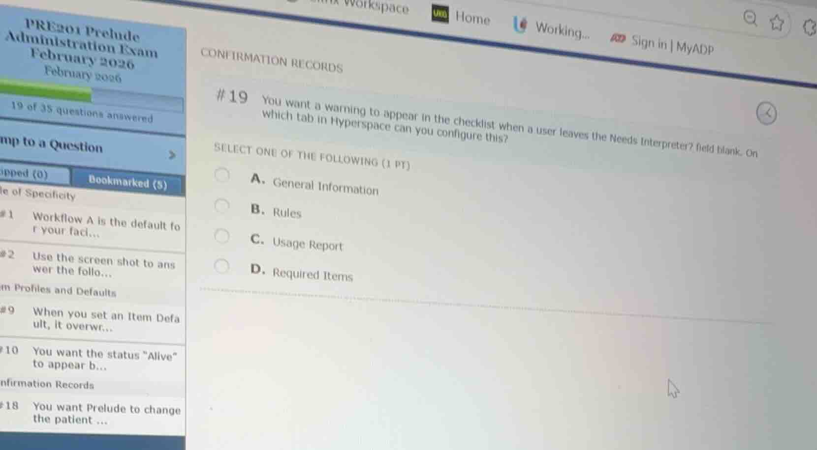 #19 you want a warning to appear in the checklist when a user leaves th…