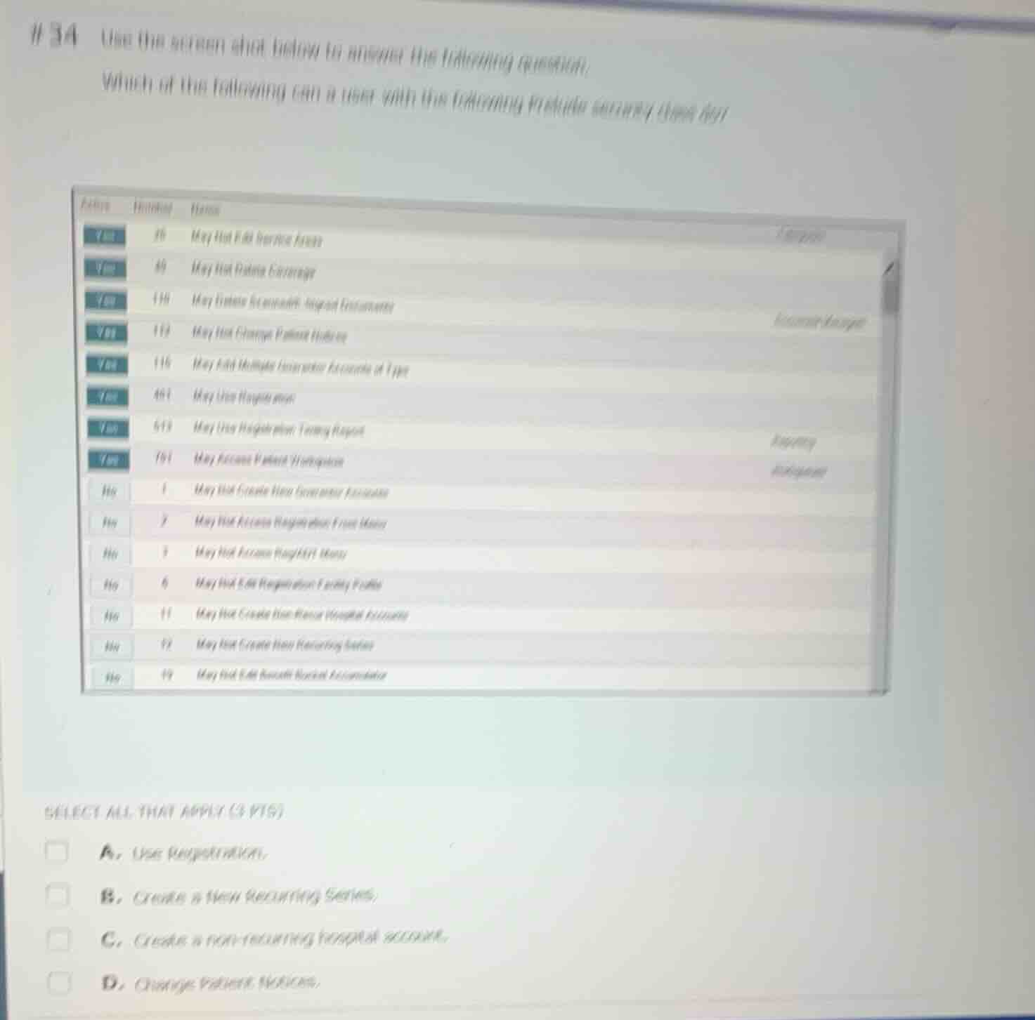 #34 use the screen shot below to answer the following question. which o…