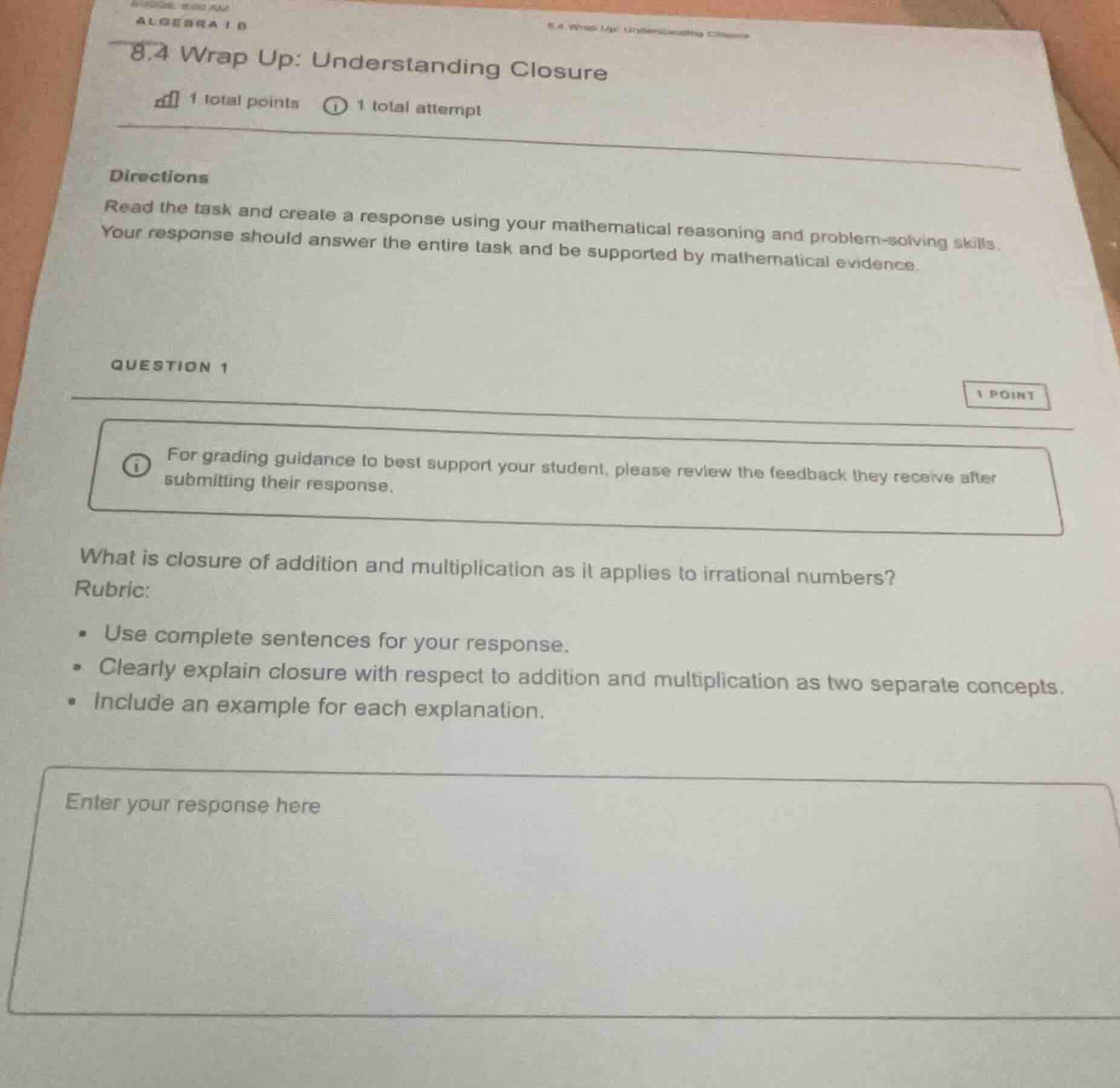8.4 wrap up: understanding closure directions read the task and create …