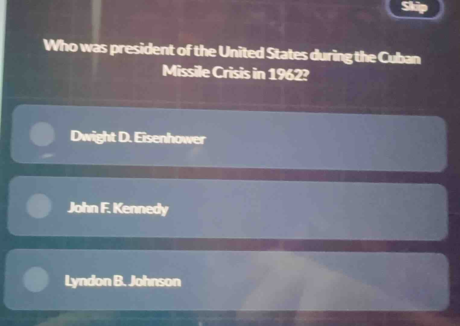 who was president of the united states during the cuban missile crisis …