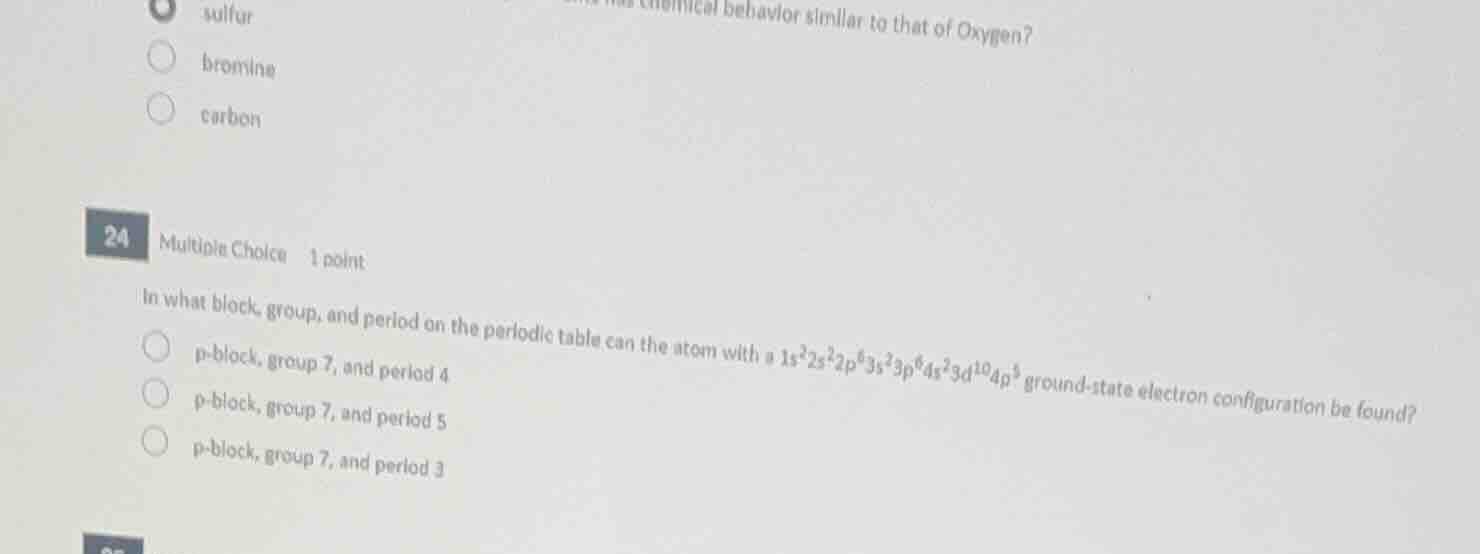 in what block, group, and period on the periodic table can the atom wit…