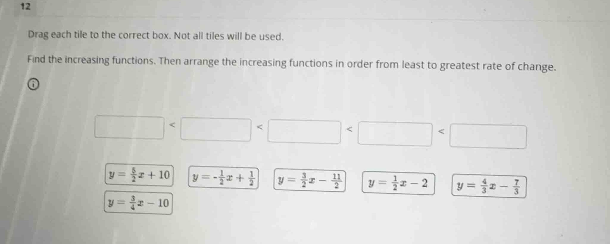 drag each tile to the correct box. not all tiles will be used. find the…