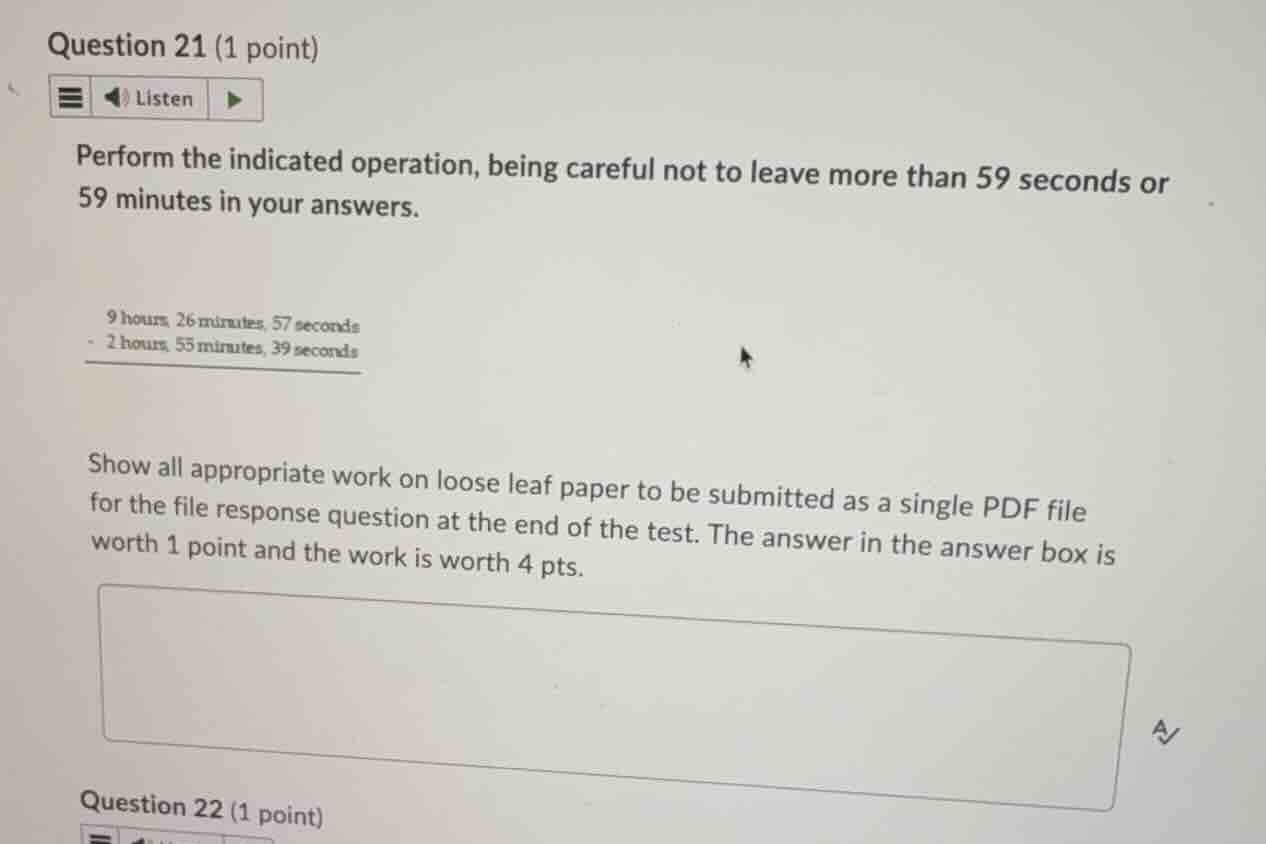 perform the indicated operation, being careful not to leave more than 5…