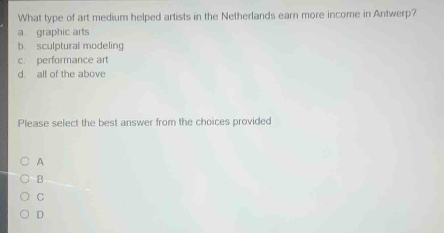 what type of art medium helped artists in the netherlands earn more inc…