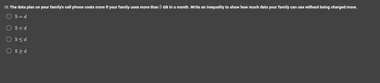 15. the data plan on your familys cell phone costs more if your family …