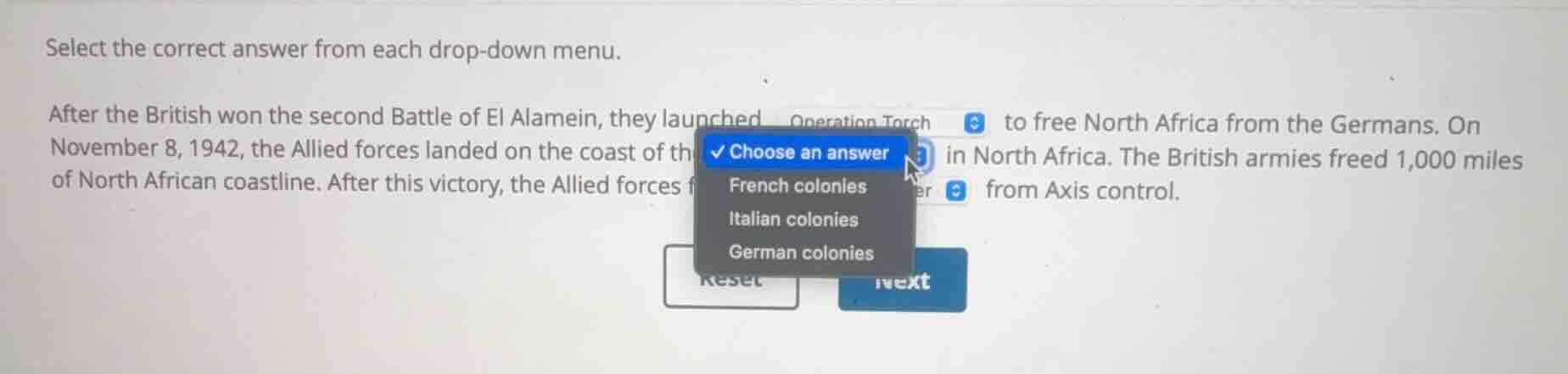 select the correct answer from each drop-down menu. after the british w…