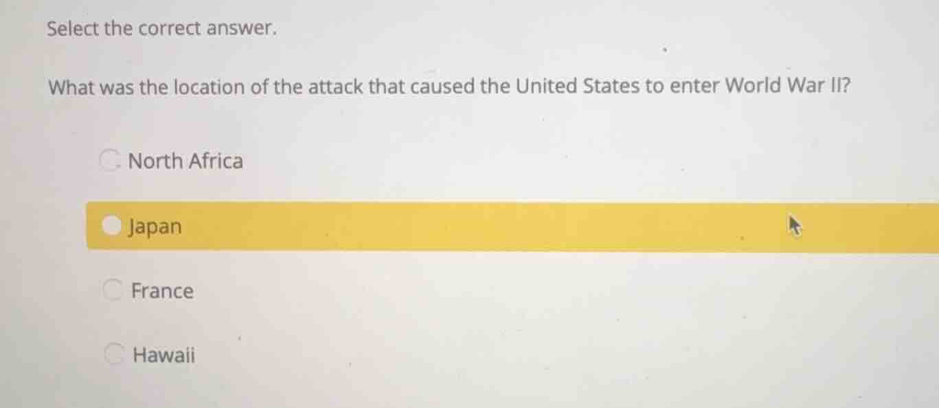 select the correct answer. what was the location of the attack that cau…