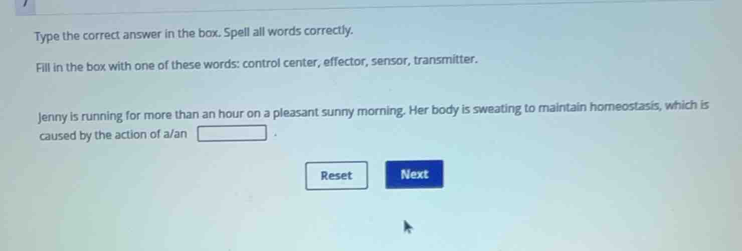 type the correct answer in the box. spell all words correctly. fill in …