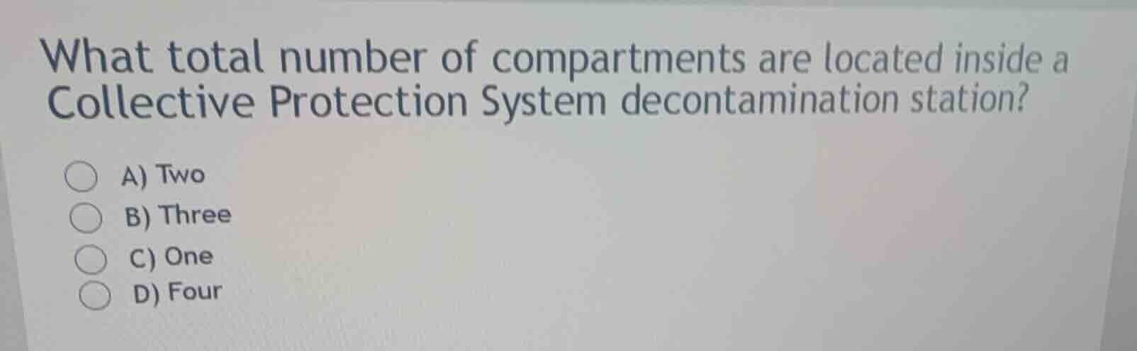 what total number of compartments are located inside a collective prote…