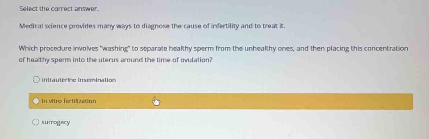 select the correct answer. medical science provides many ways to diagno…