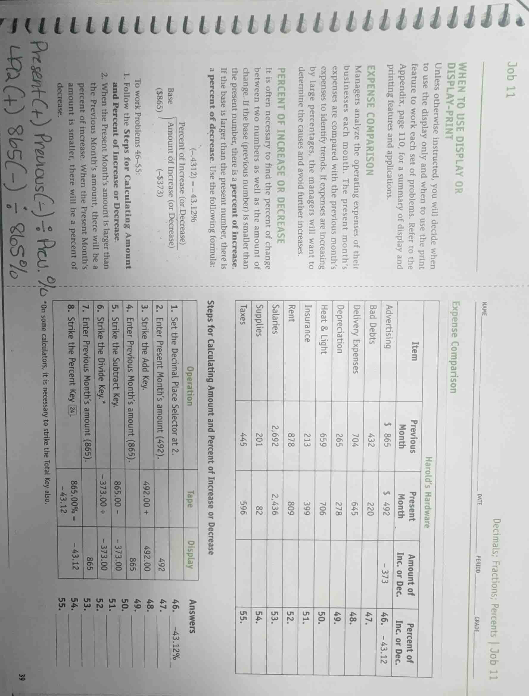 job 11 when to use display or display-print unless otherwise instructed…