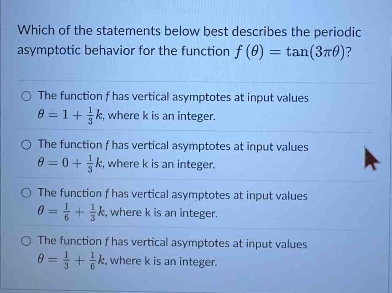 which of the statements below best describes the periodic asymptotic be…