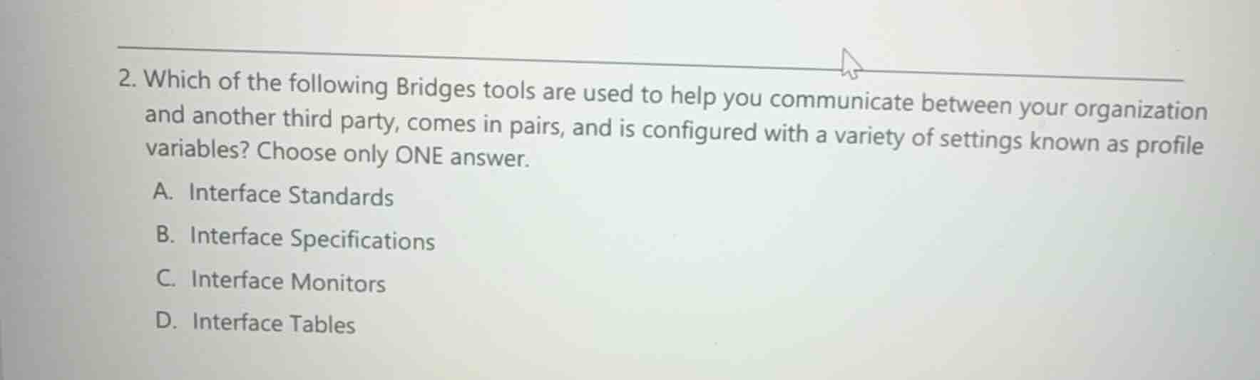 2. which of the following bridges tools are used to help you communicat…