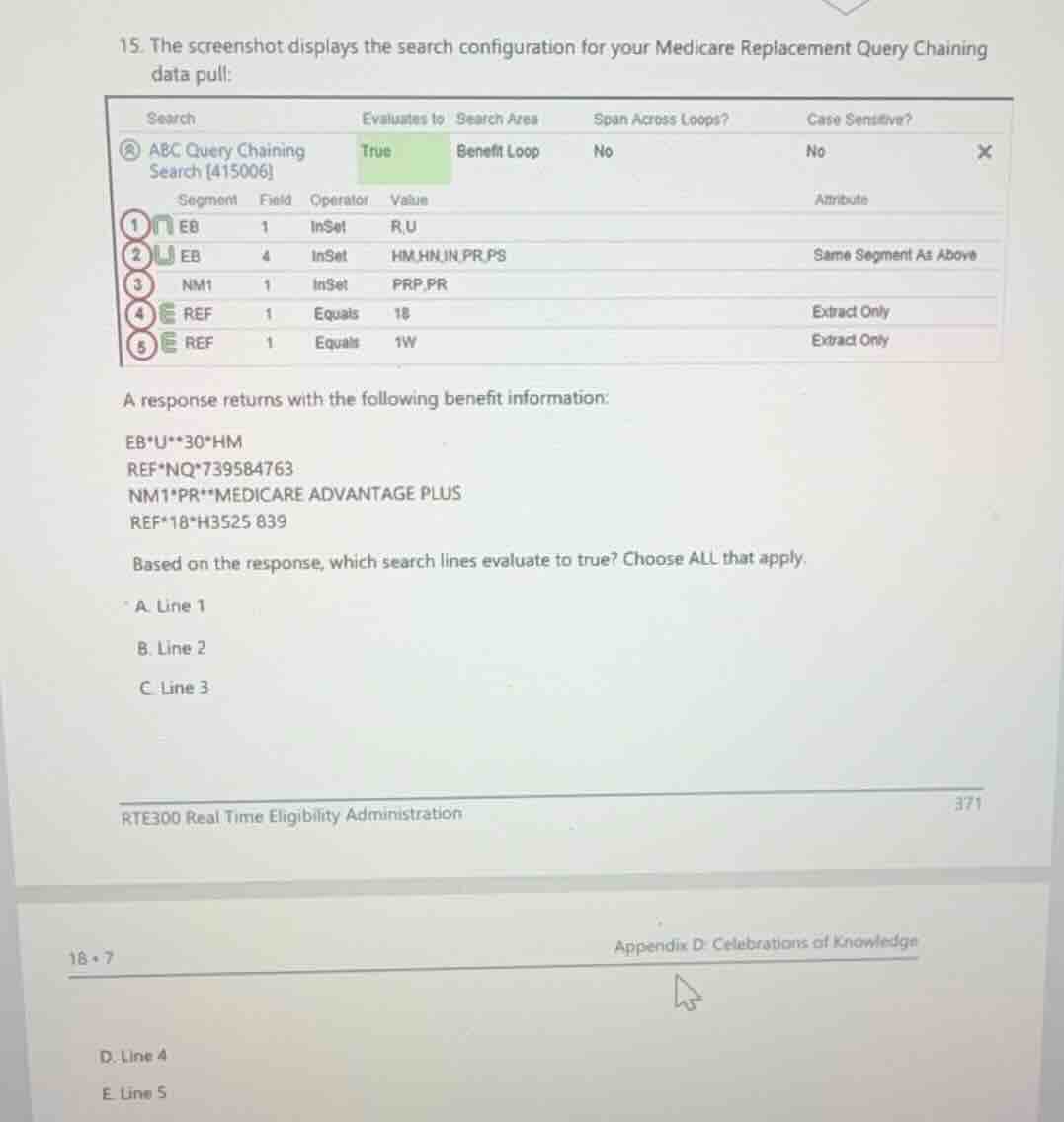 15. the screenshot displays the search configuration for your medicare …
