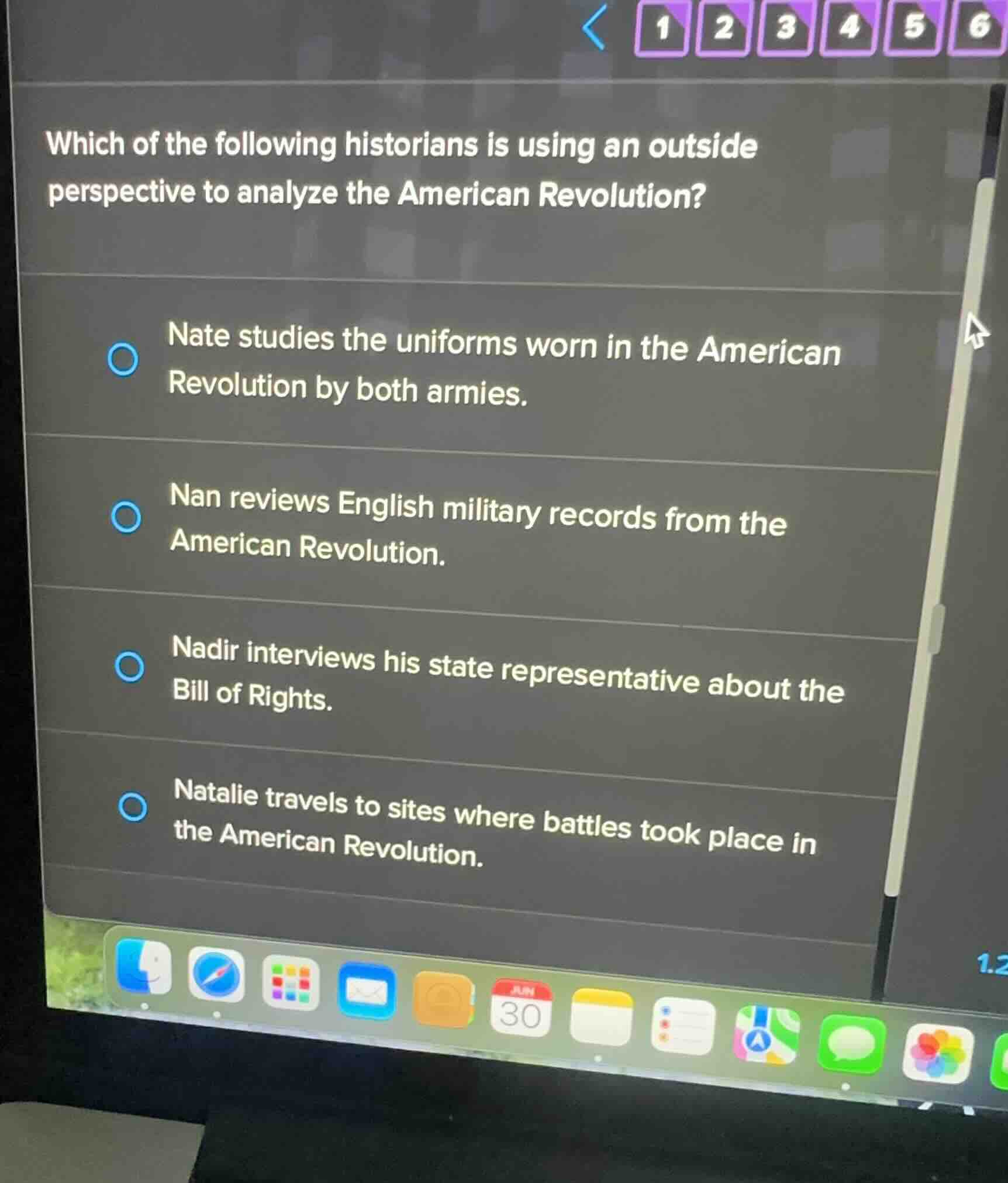 which of the following historians is using an outside perspective to an…