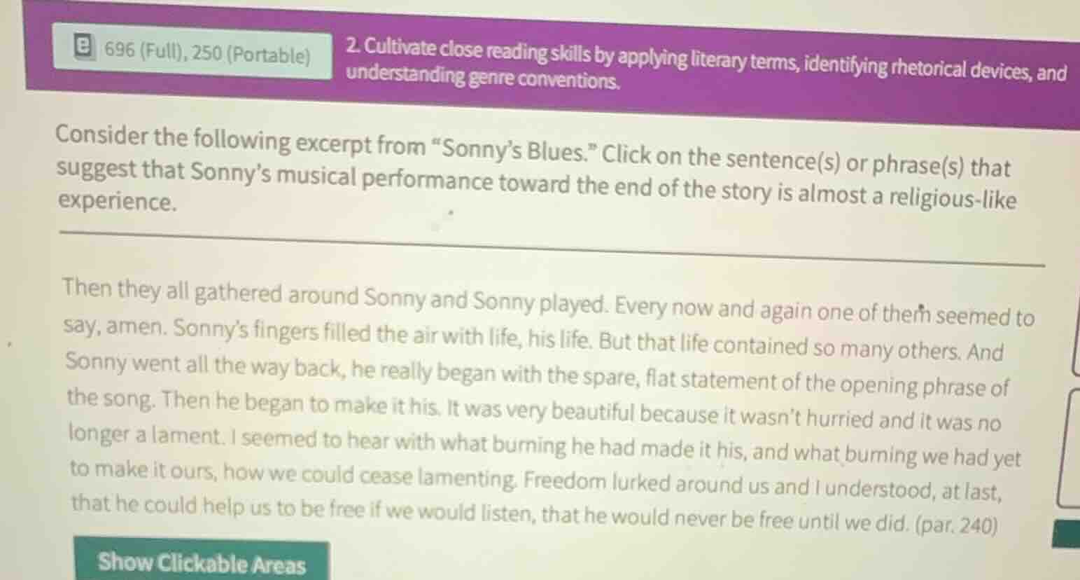 consider the following excerpt from \sonnys blues.\ click on the senten…