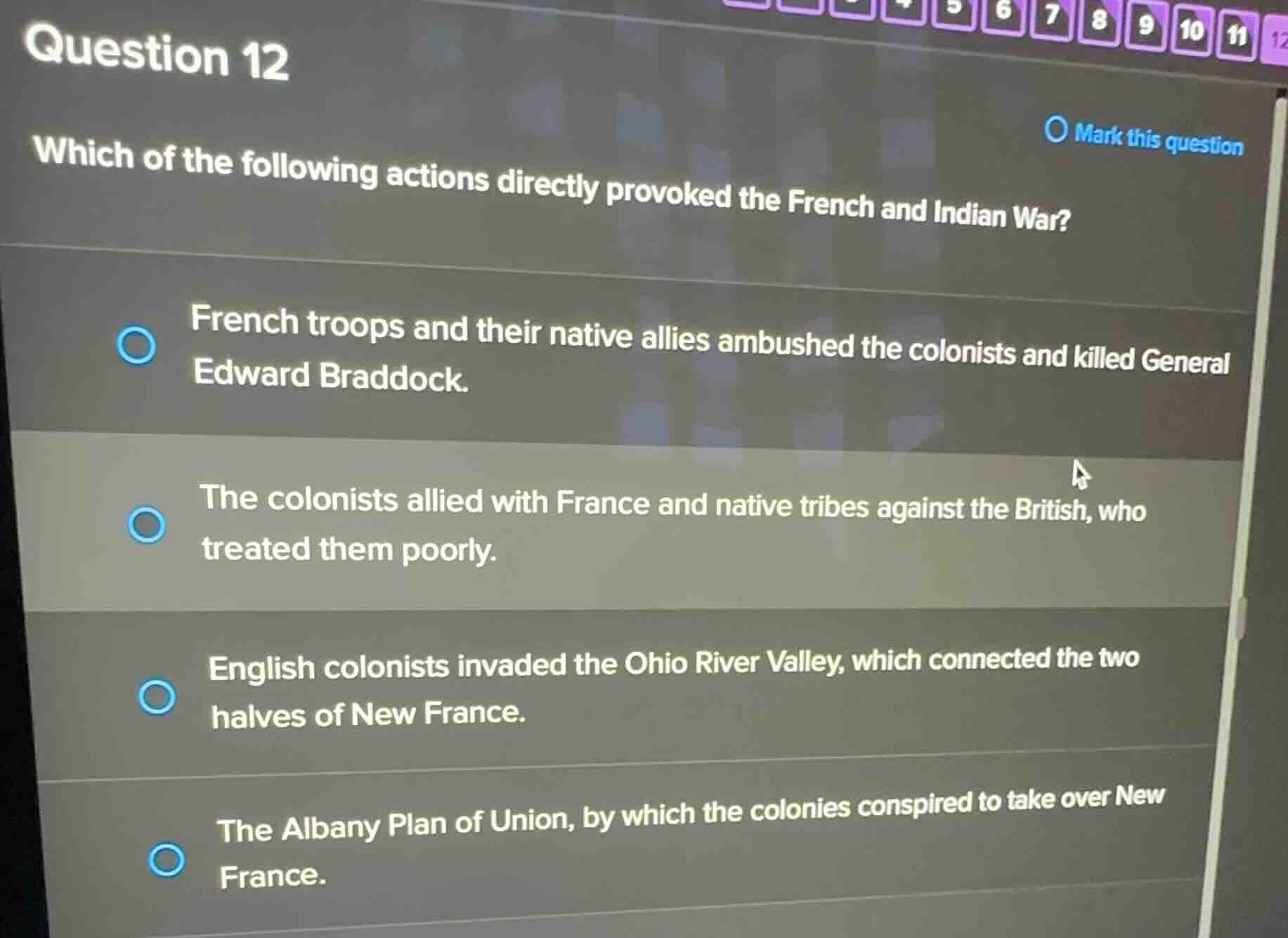 question 12 which of the following actions directly provoked the french…