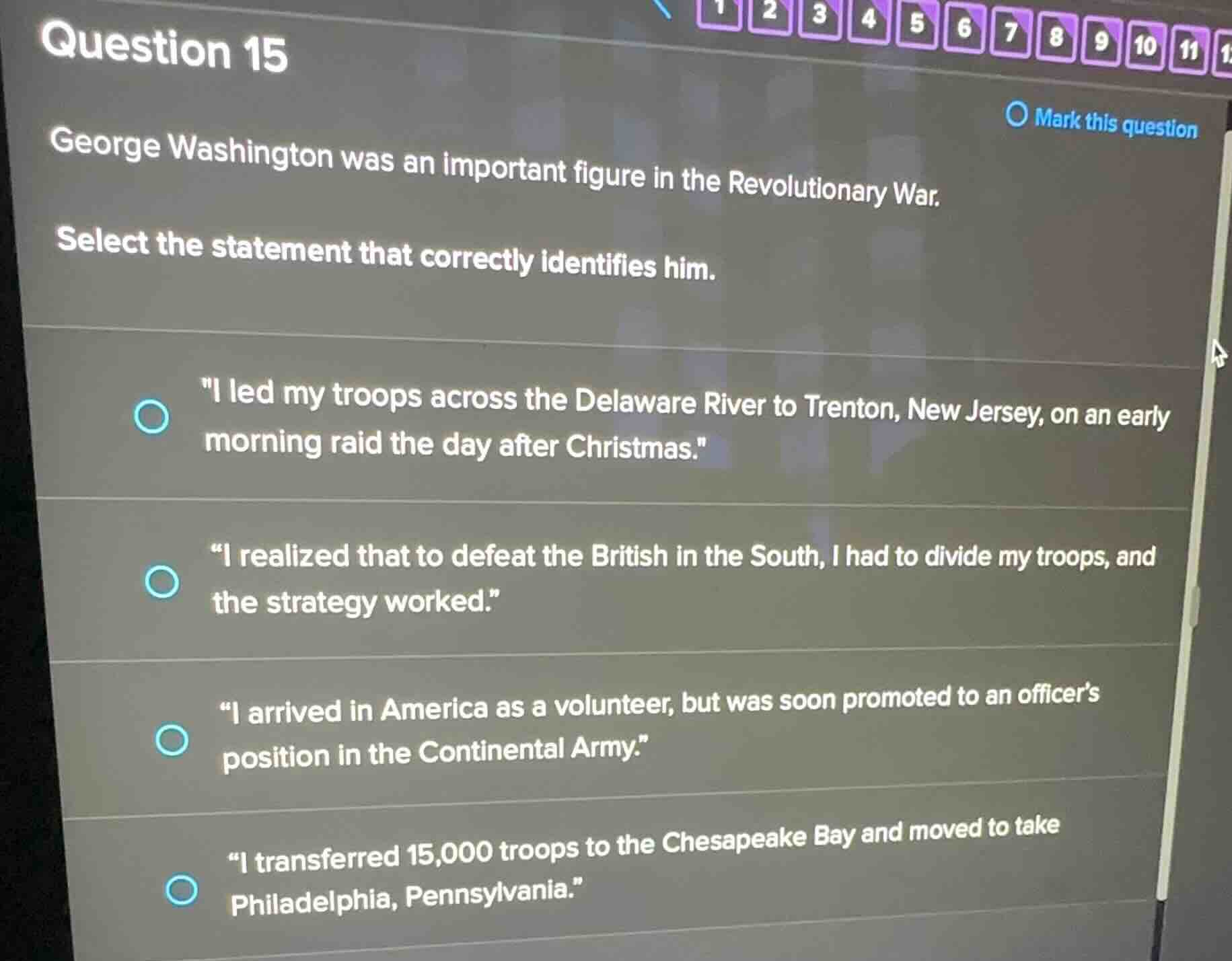 question 15 george washington was an important figure in the revolution…