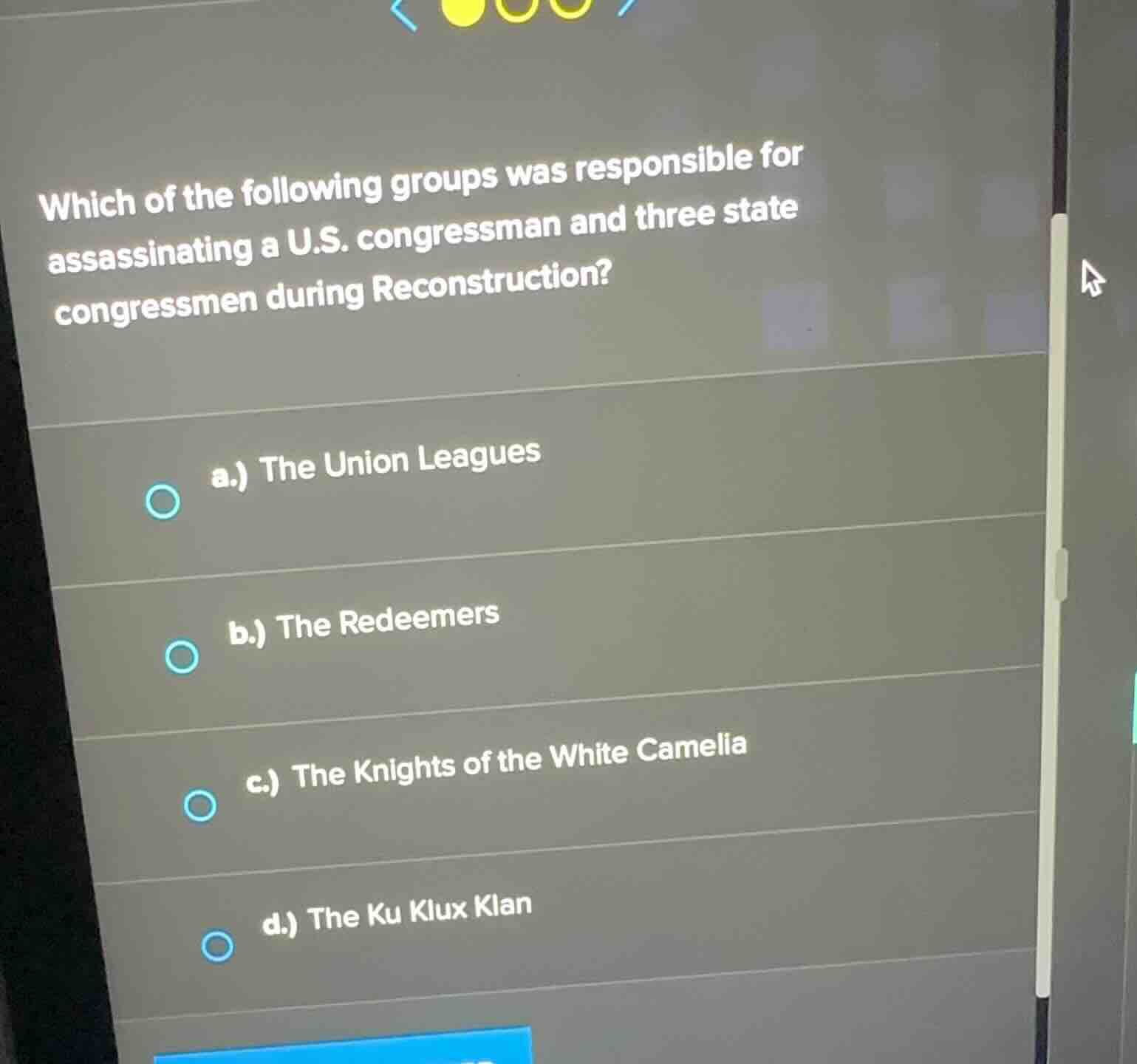 which of the following groups was responsible for assassinating a u.s. …