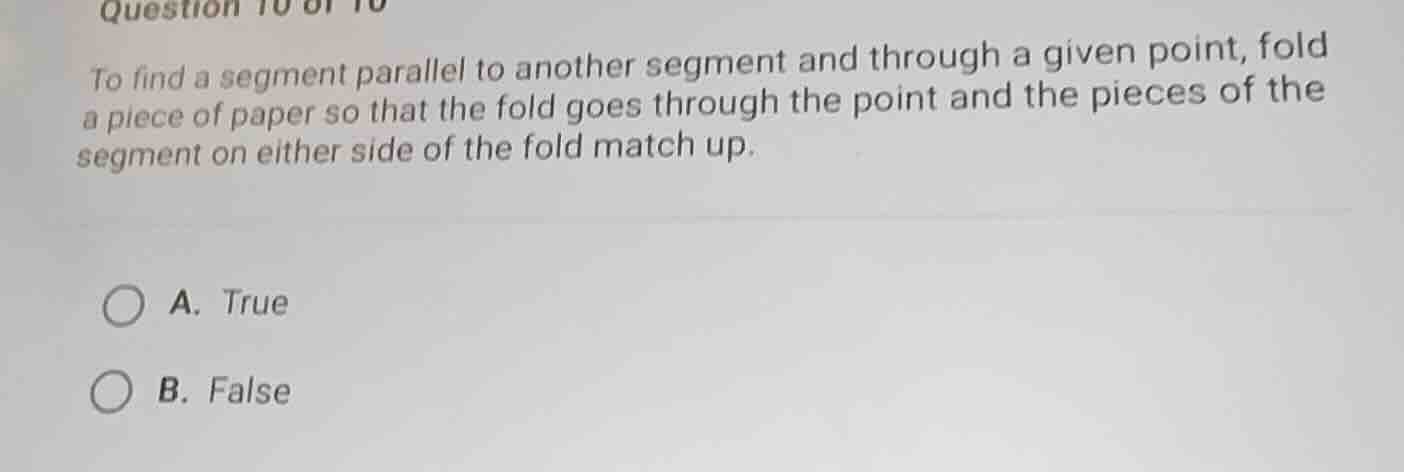 to find a segment parallel to another segment and through a given point…
