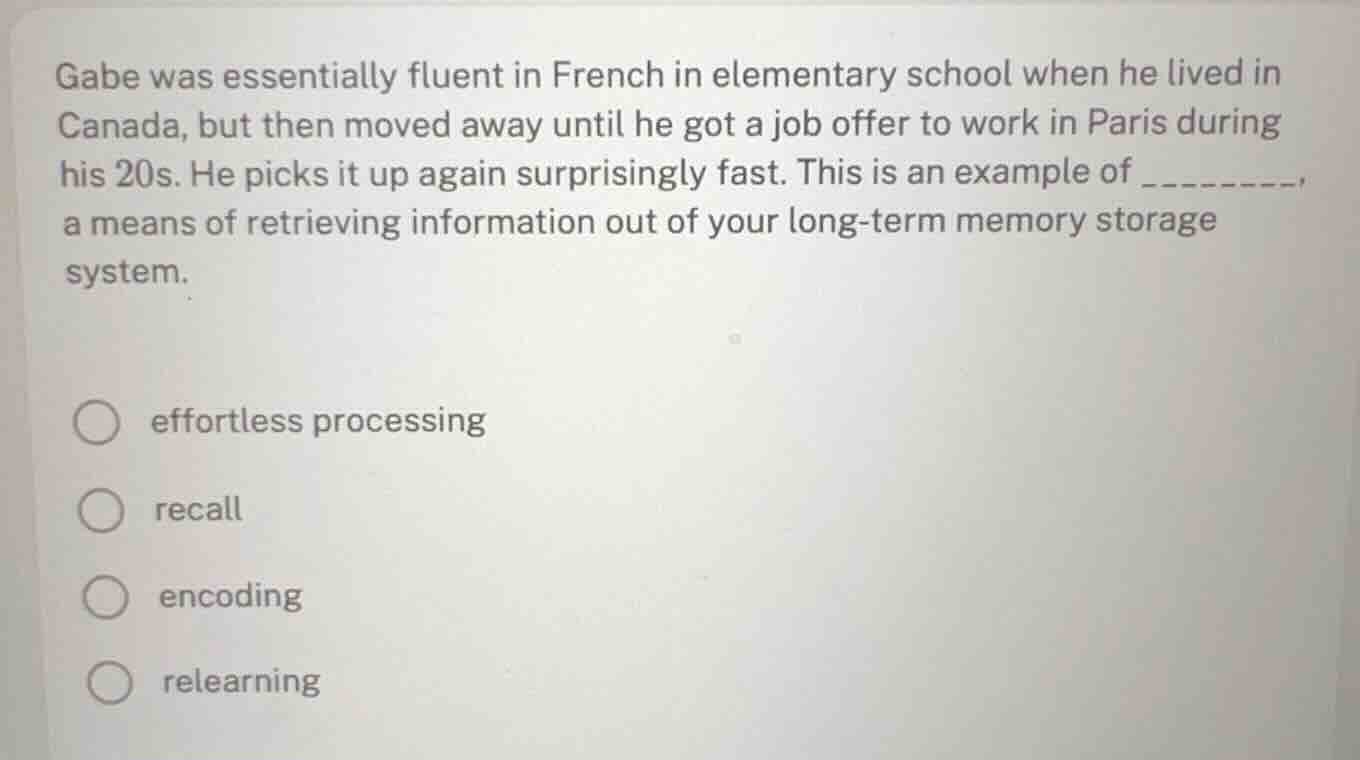 gabe was essentially fluent in french in elementary school when he live…