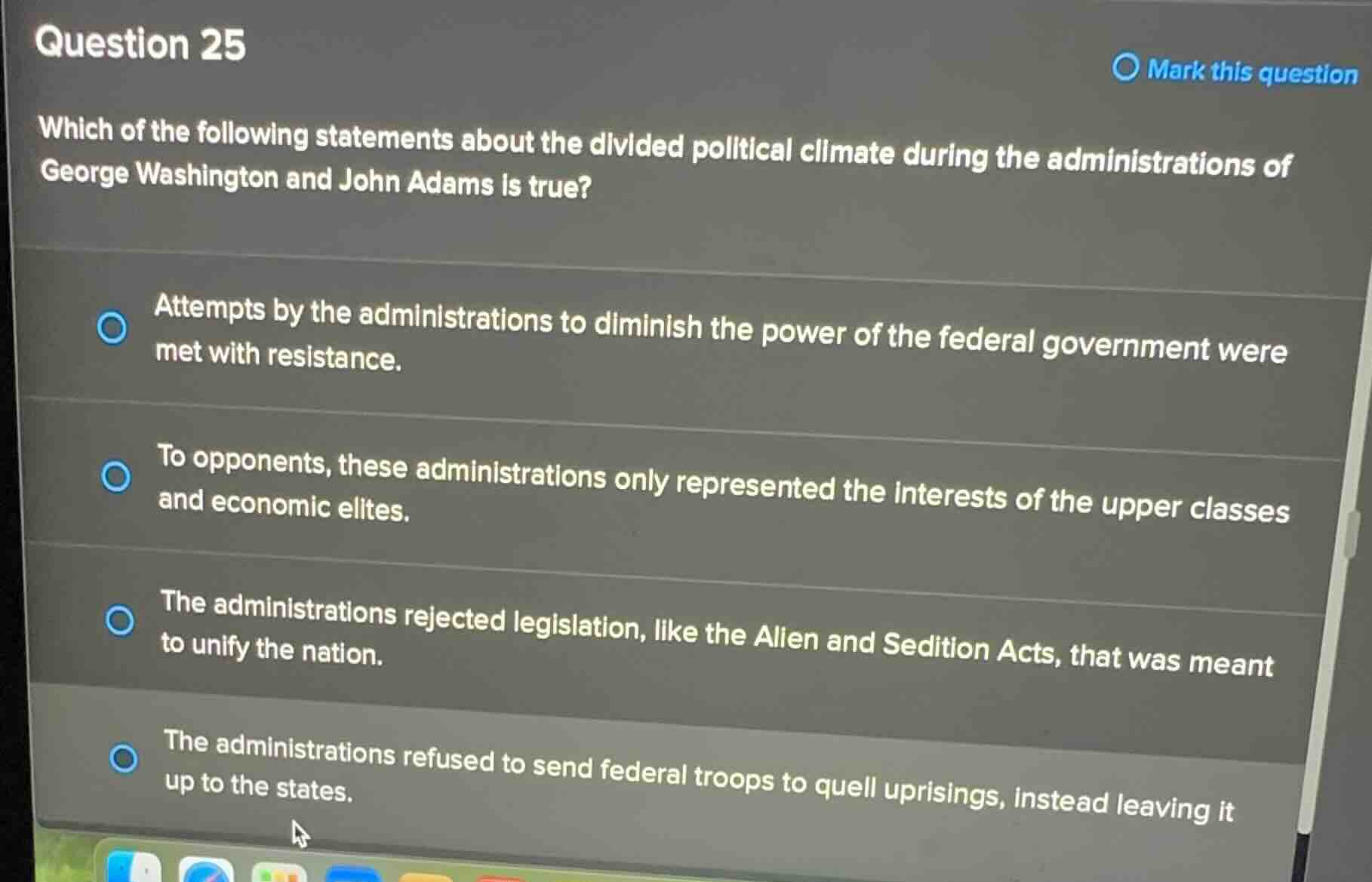 question 25 which of the following statements about the divided politic…