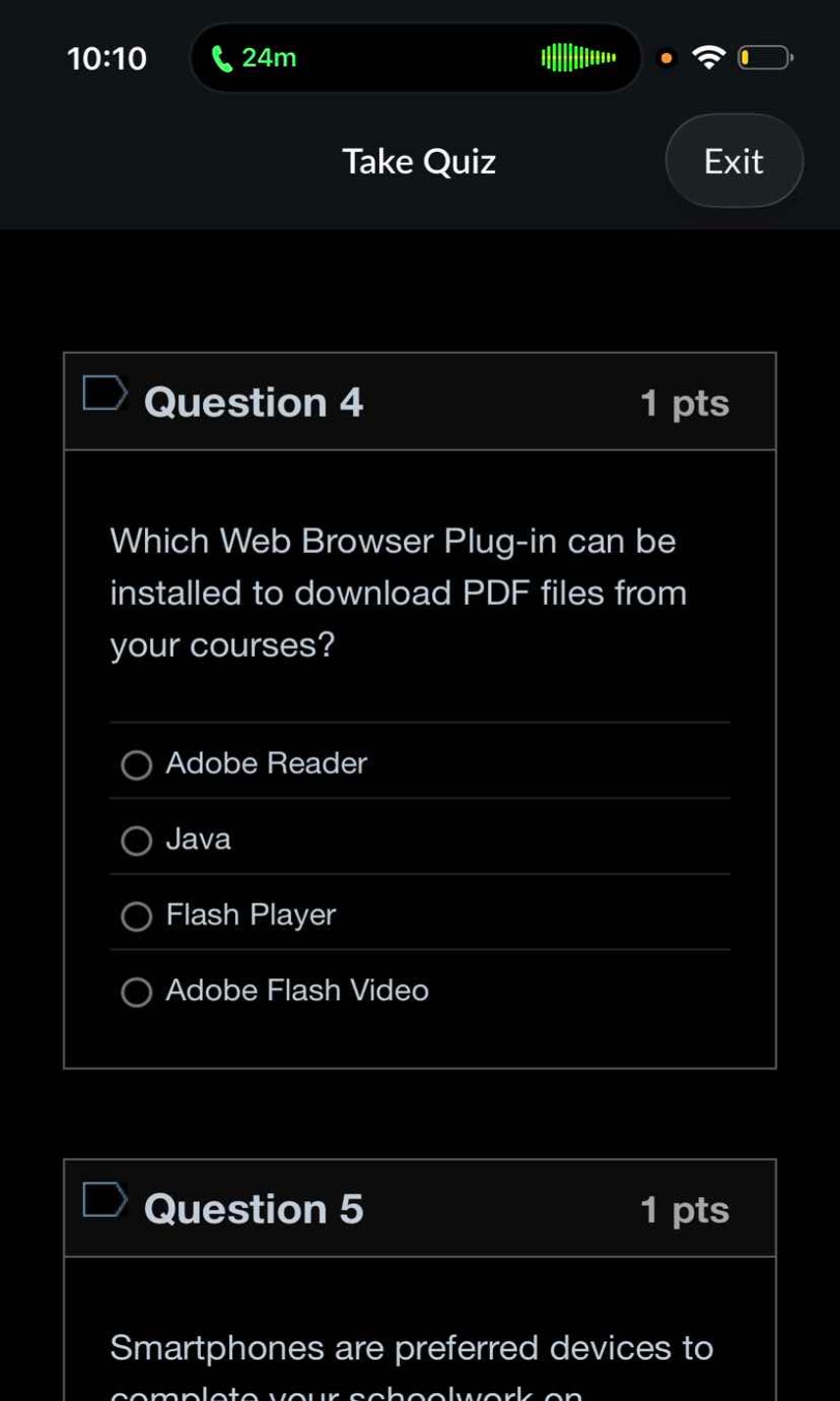 question 4 1 pts which web browser plug-in can be installed to download…