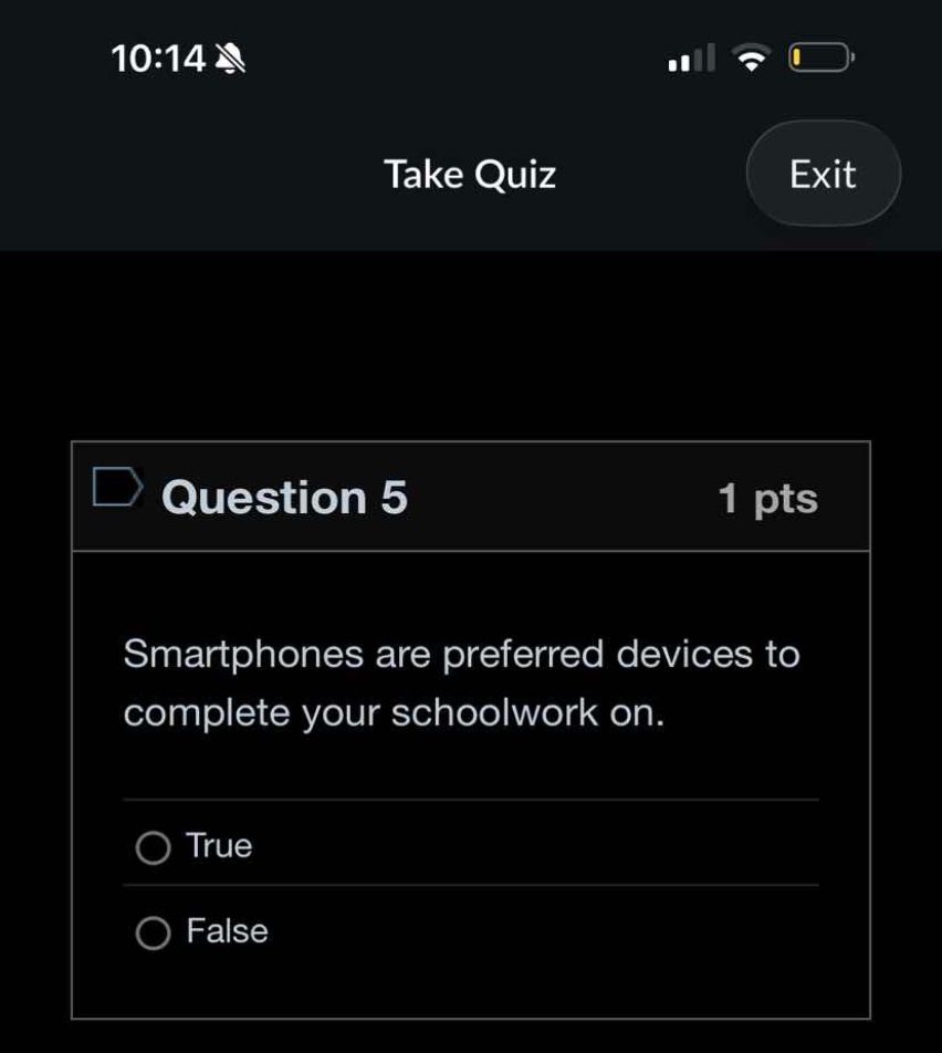 question 5 smartphones are preferred devices to complete your schoolwor…