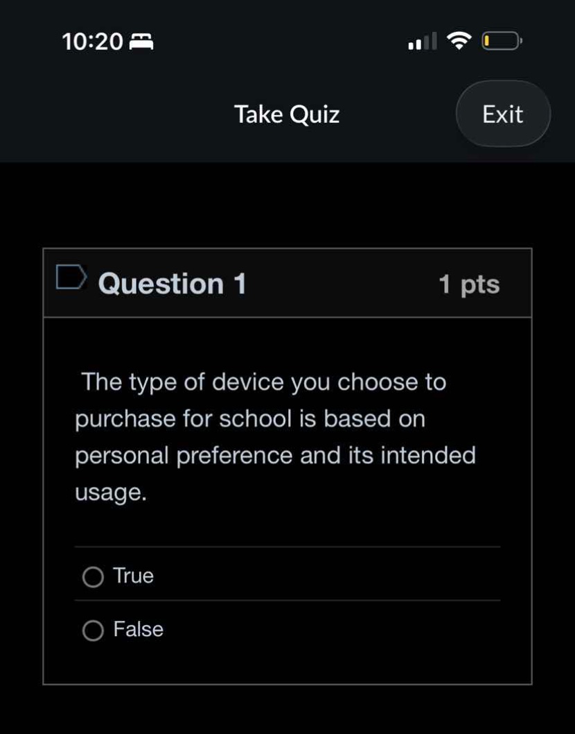 the type of device you choose to purchase for school is based on person…