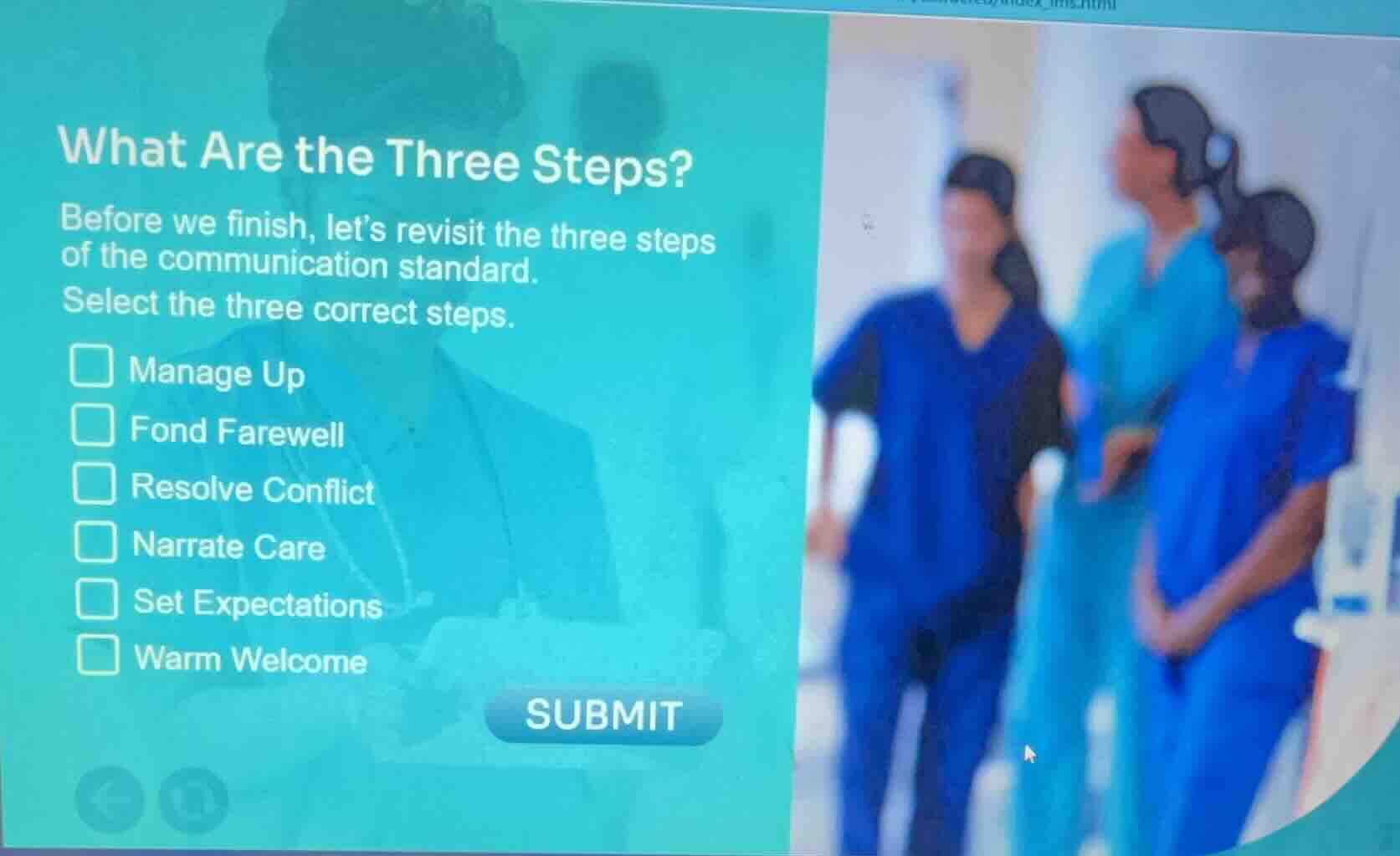 what are the three steps? before we finish, lets revisit the three step…