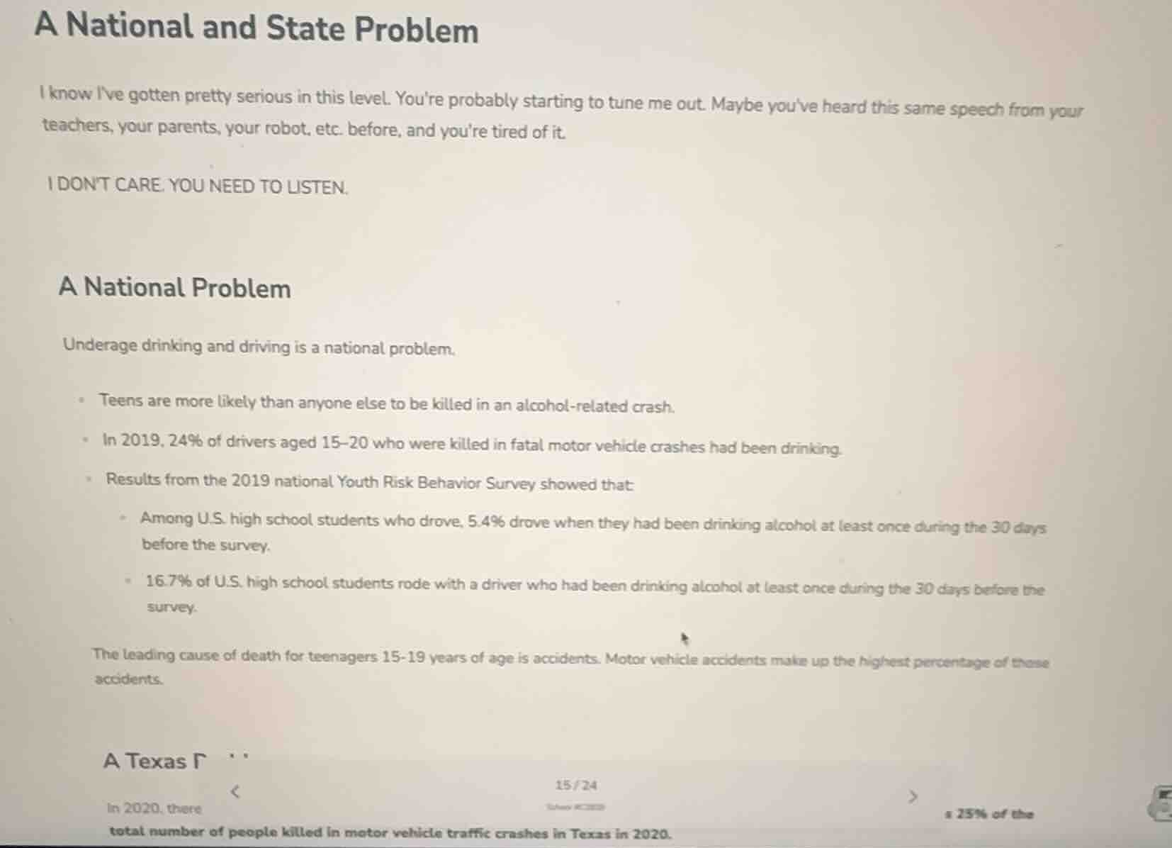 a national and state problem i know ive gotten pretty serious in this l…