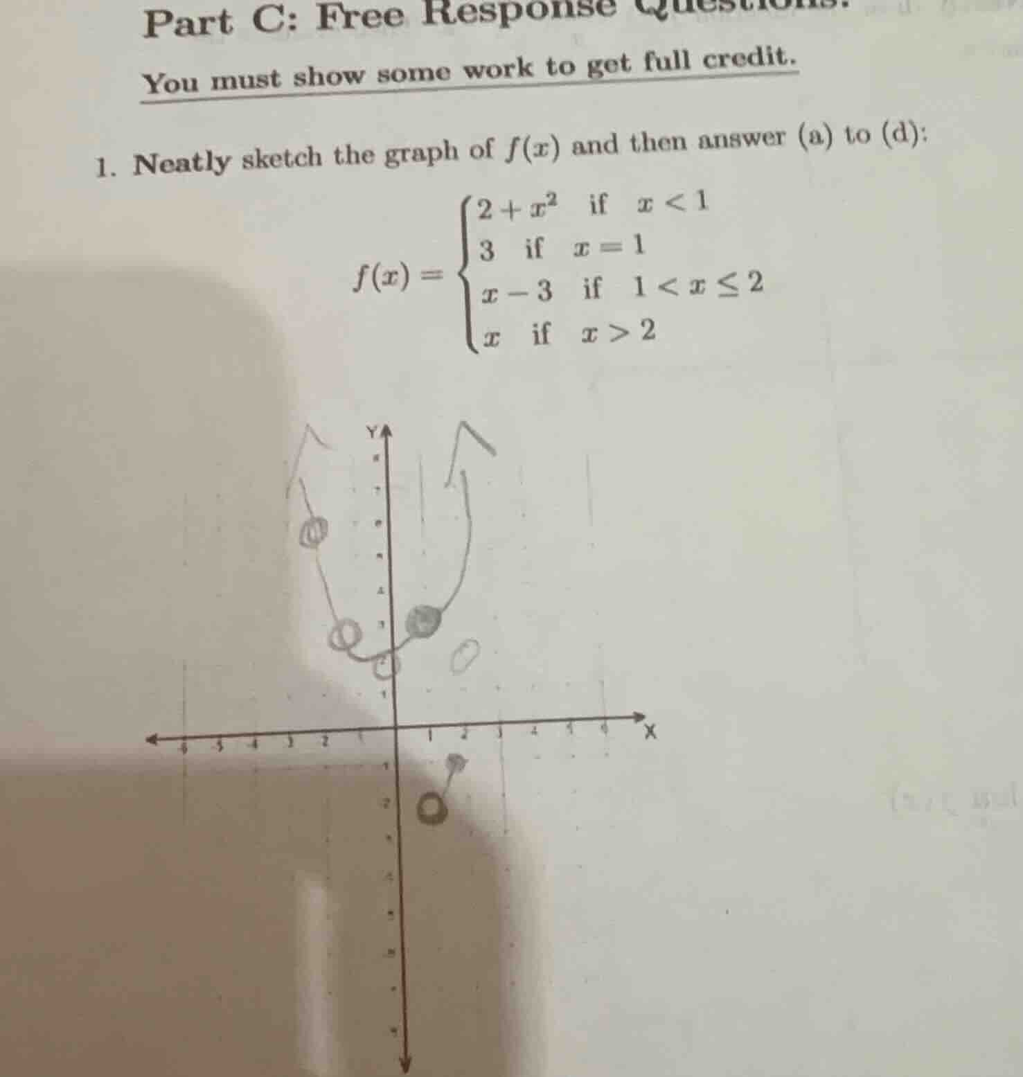 part c: free response questions. you must show some work to get full cr…