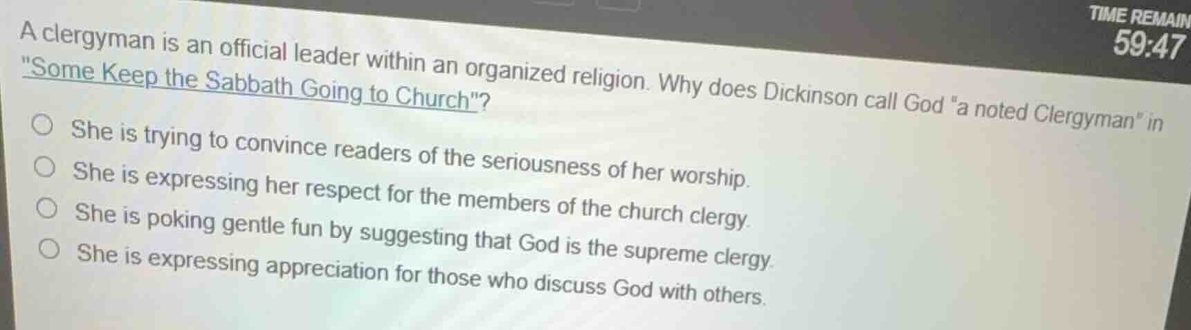 a clergyman is an official leader within an organized religion. why doe…