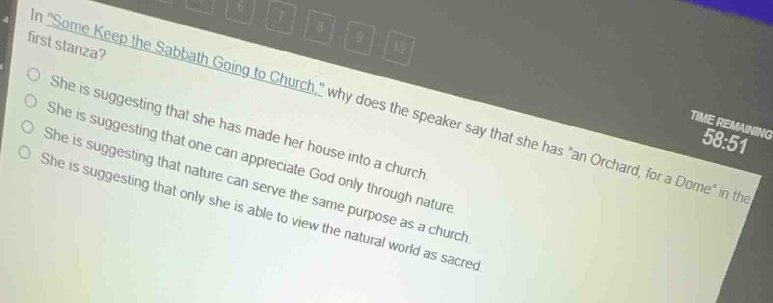 in \some keep the sabbath going to church,\ why does the speaker say th…