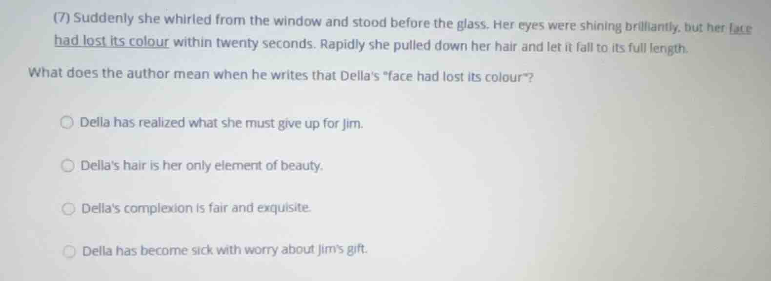 (7) suddenly she whirled from the window and stood before the glass. he…