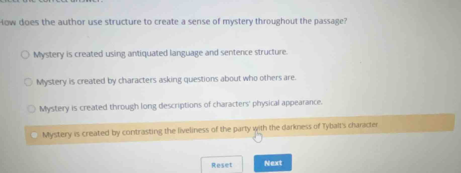 how does the author use structure to create a sense of mystery througho…