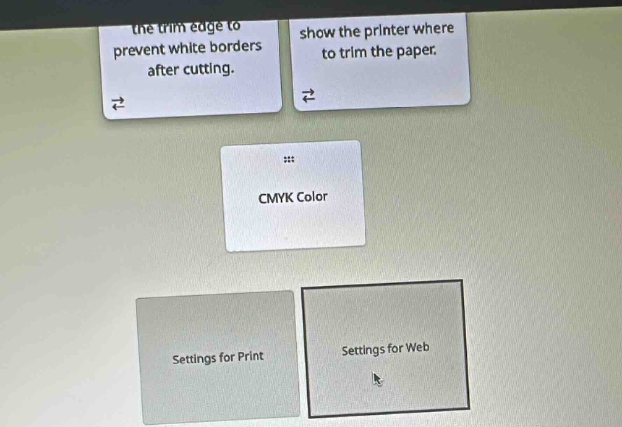 the trim edge to prevent white borders after cutting. show the printer …