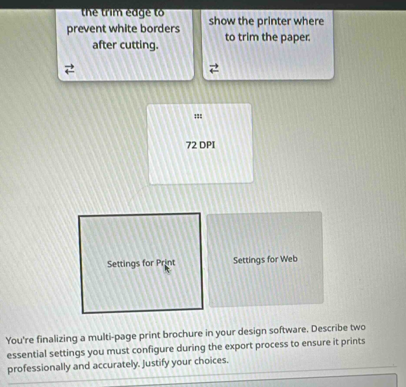 the trim edge to prevent white borders after cutting. show the printer …