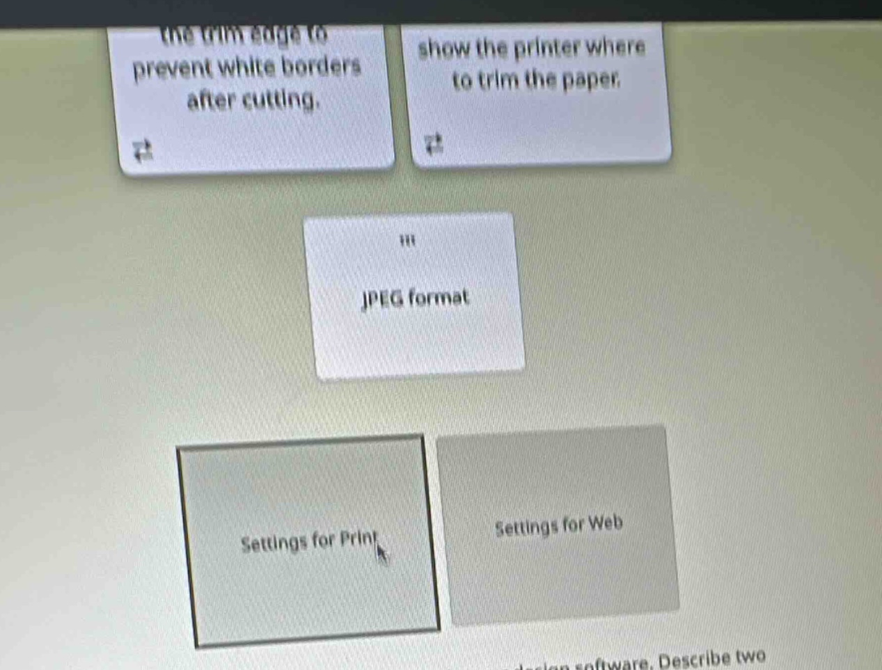 the trim edge to prevent white borders after cutting. show the printer …