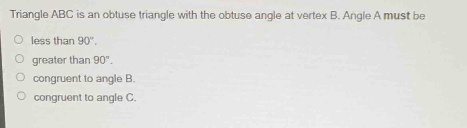 triangle abc is an obtuse triangle with the obtuse angle at vertex b. a…