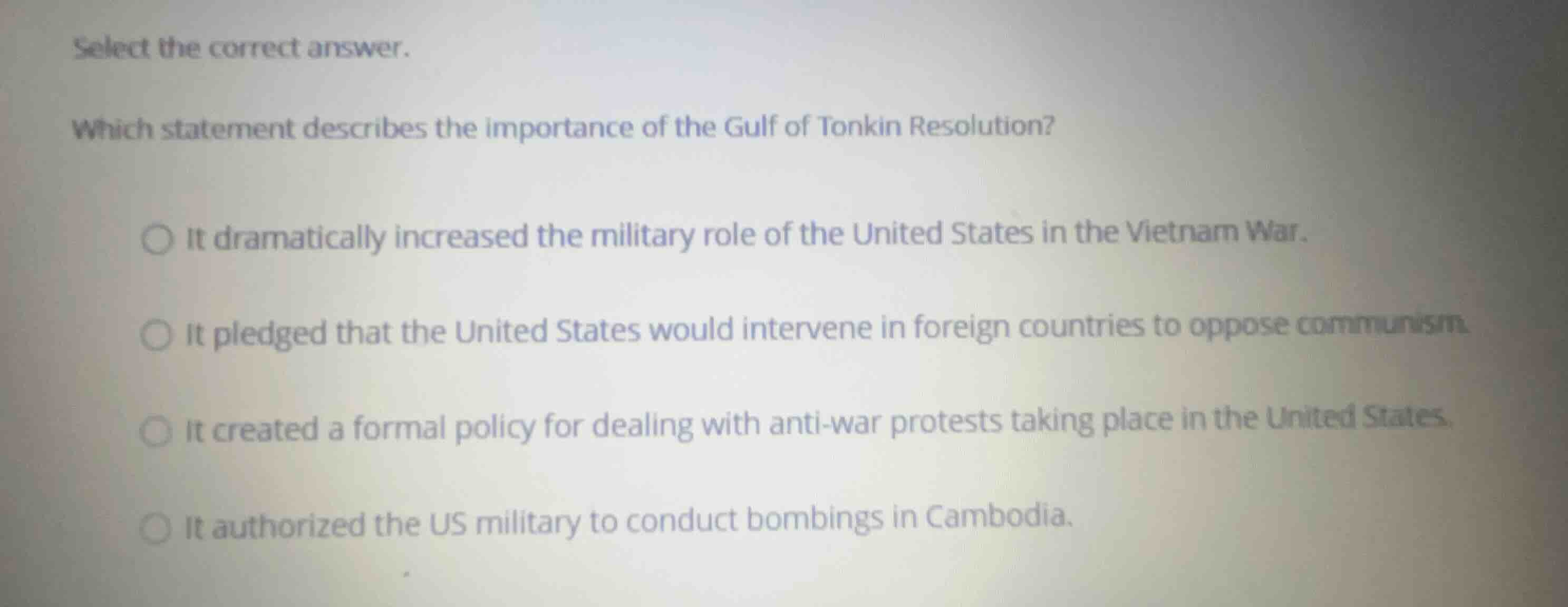 select the correct answer. which statement describes the importance of …