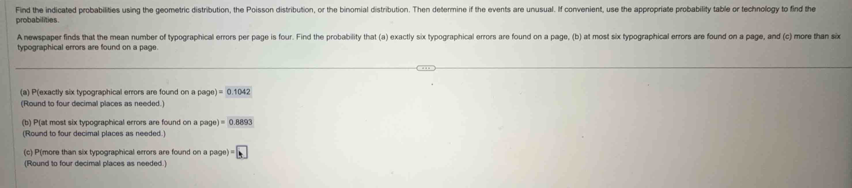 find the indicated probabilities using the geometric distribution, the …