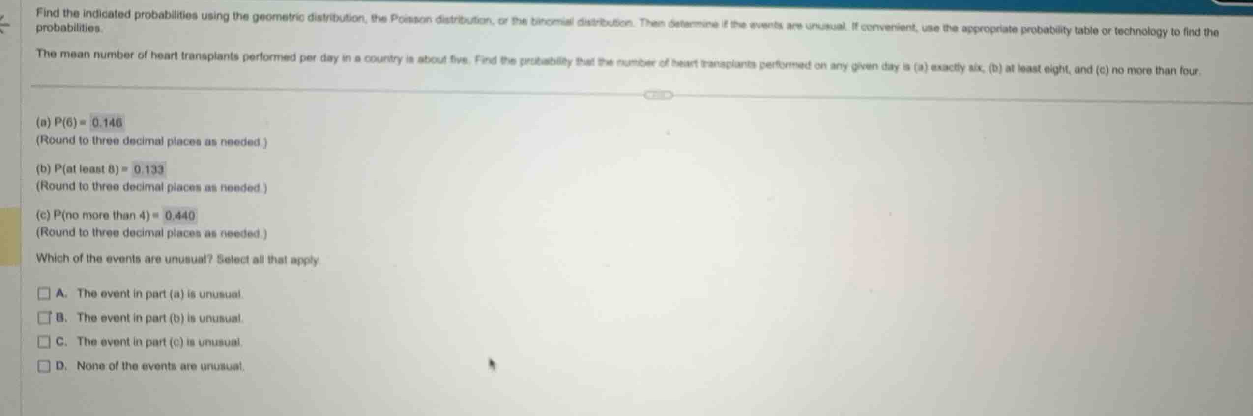 find the indicated probabilities using the geometric distribution, the …