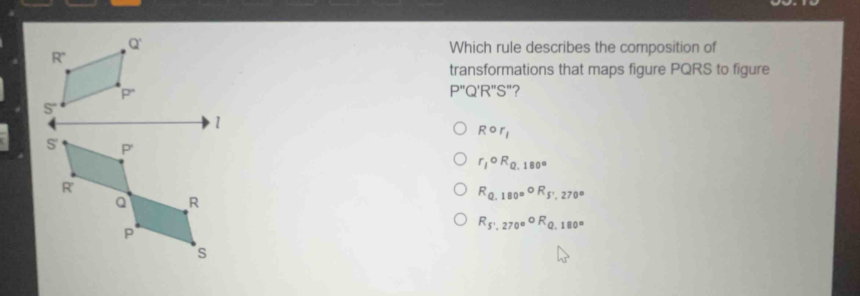 which rule describes the composition of transformations that maps figur…