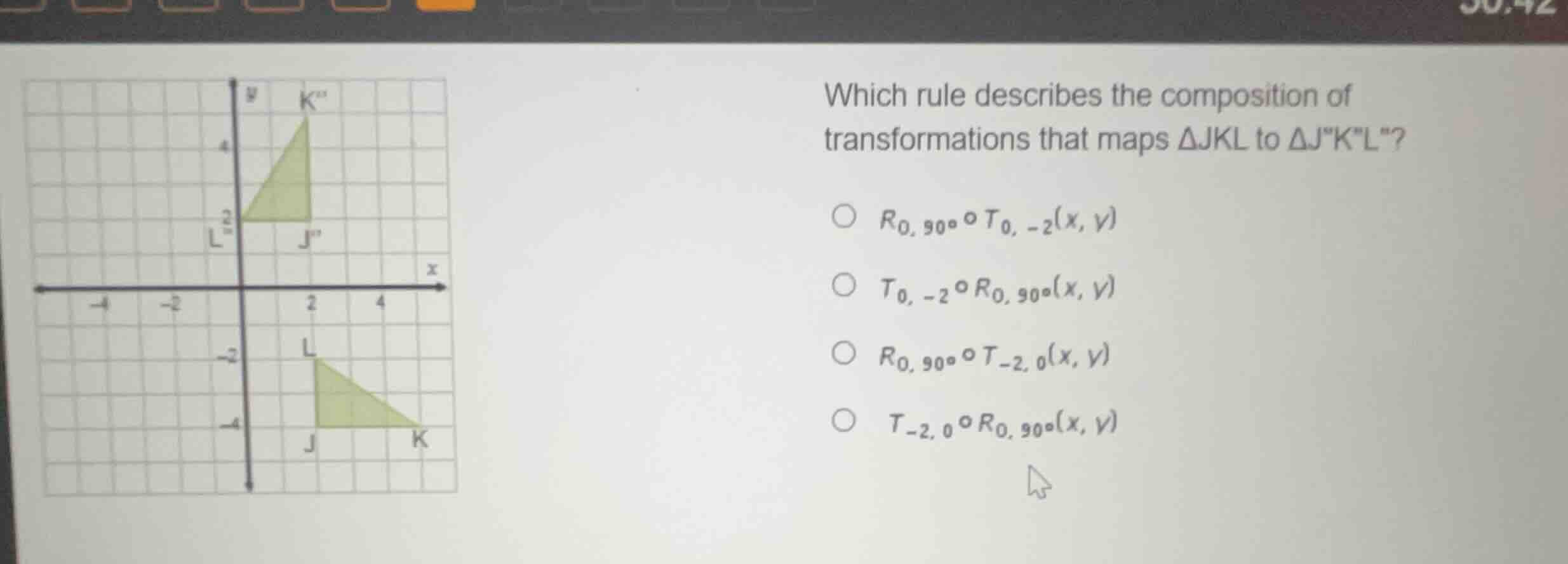 which rule describes the composition of transformations that maps \\(\\…