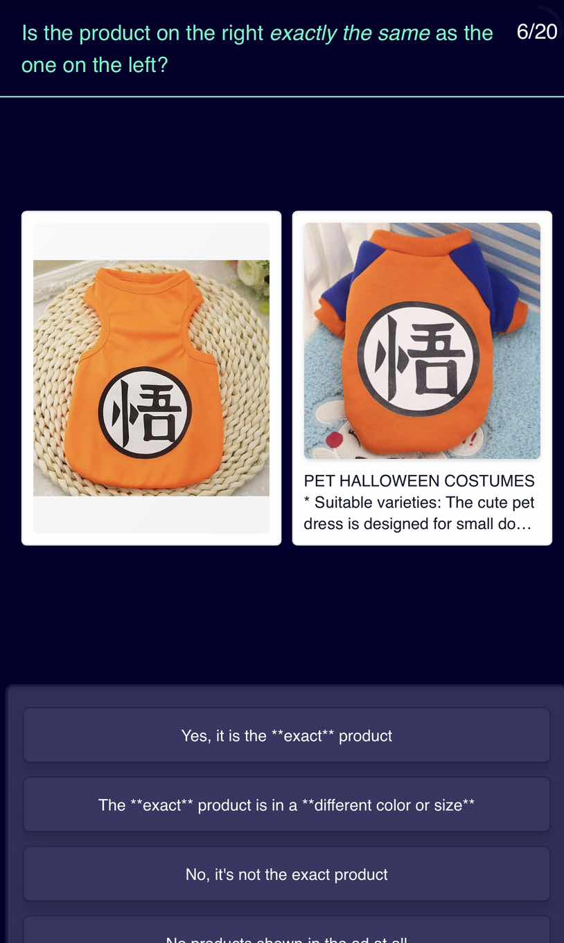 is the product on the right exactly the same as the one on the left? pe…