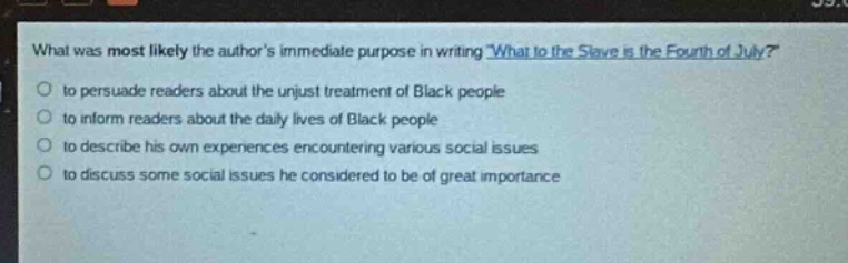 what was most likely the authors immediate purpose in writing \what to …