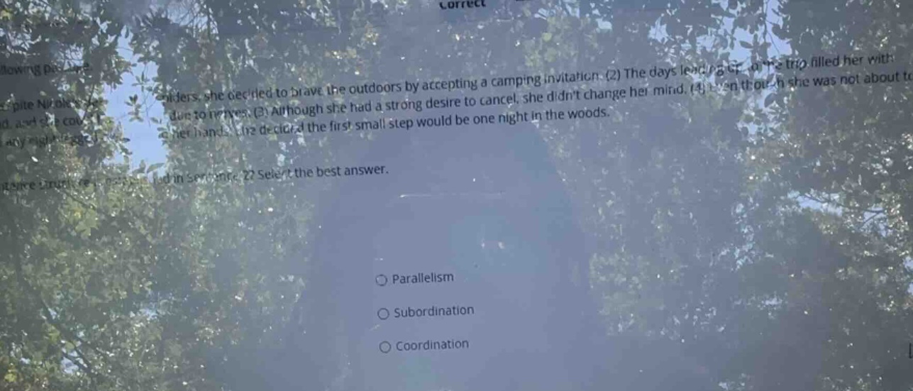 spiders, she decided to brave the outdoors by accepting a camping invit…